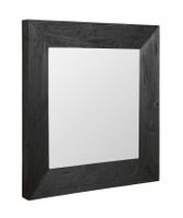 MUST Living Spiegel 'Lola' Hout, 100 x 100cm, kleur zwart