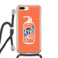 S(peach)less: iPhone 7 PLUS Transparant Hoesje met koord