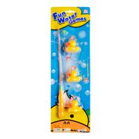 Hengelspel/eendjes vangen - geel - kermis spel - voor kinderen - bad eendjes - bad speelgoed   -