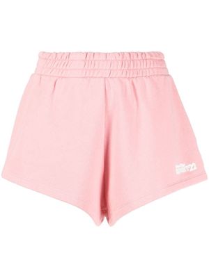 Reina Olga short en coton à logo imprimé - Rose