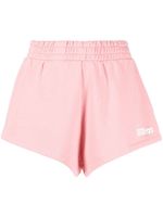 Reina Olga short en coton à logo imprimé - Rose