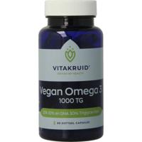 Vitakruid Vegan omega 3 1000 triglyceriden 300 DHA 100 EPA