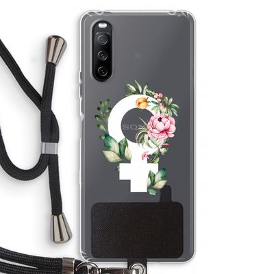 Venus: Sony Sony Xperia 10 III Transparant Hoesje met koord