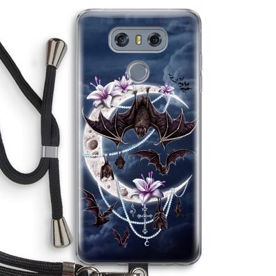 Vleermuizen Maan: LG G6 Transparant Hoesje met koord