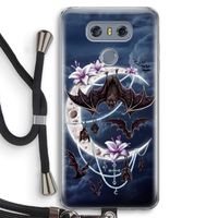 Vleermuizen Maan: LG G6 Transparant Hoesje met koord