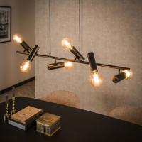 LifestyleFurn Hanglamp Melany 6-lamps, Metaal - Charcoal