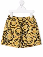 Versace Kids short de bain à imprimé Barocco Kids - Noir