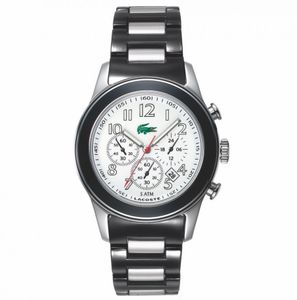 Lacoste horlogeband 2000380 / LC-11-3-19-0073 Staal Zwart 20mm
