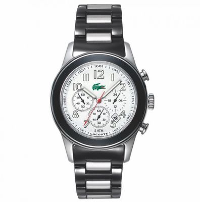 Lacoste horlogeband 2000380 / LC-11-3-19-0073 Staal Zwart 20mm