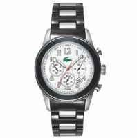 Lacoste horlogeband 2000380 / LC-11-3-19-0073 Staal Zwart 20mm