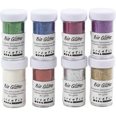 Creativ Company Bio sparkles, diverse kleuren, 8x27 ml/ 1 doos
