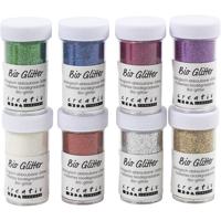 Creativ Company Bio sparkles, diverse kleuren, 8x27 ml/ 1 doos
