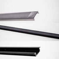 Afdekking C1 donkere afdekking 50% lichtdoorlatend 200cm voor aluminium LED profiel prijs p/m zwart