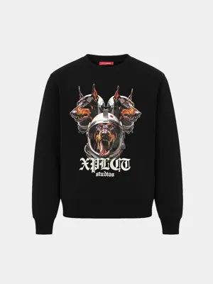 XPLCT Dobberman Sweater Heren Zwart - Maat M - Kleur: Zwart | Soccerfanshop