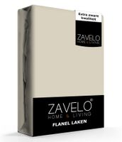 Zavelo Flanel Laken Zand-Lits-jumeaux (240x260 cm) - thumbnail