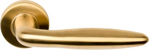 Deurkruk BASICS LB18 geveerd op rozet - PVD mat goud
