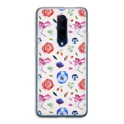 Bloemetjes: OnePlus 7 Pro Transparant Hoesje