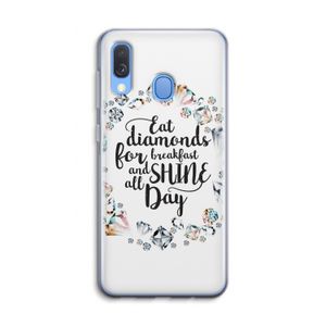 Diamonds: Samsung Galaxy A40 Transparant Hoesje