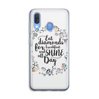 Diamonds: Samsung Galaxy A40 Transparant Hoesje