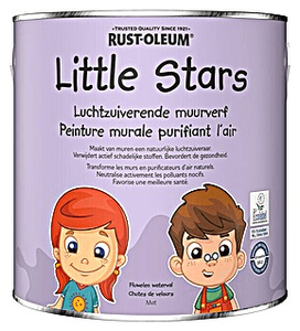 rust-oleum little stars muurverf mat rozenbed 2.5 ltr