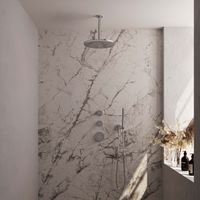 Regendoucheset Inbouw Brauer Chrome Edition Thermostatisch 30 cm met 3-Weg Omstelling, Gebogen Wandarm en 3-Standen Handdouche Chroom Brauer