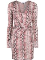 Patrizia Pepe robe courte Dreamy à imprimé peau de python - Rose