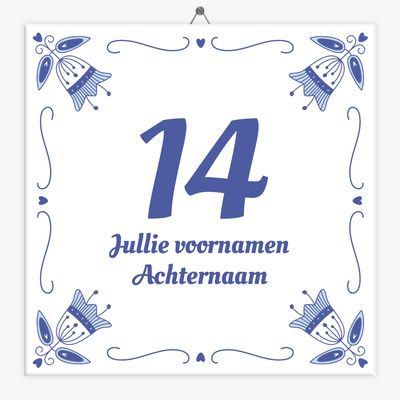 Huisnummer tegeltje HD