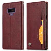 Knead huidtextuur horizontaal Flip lederen case voor Galaxy Note9 met foto frame & houder & kaartsleuven & portemonnee (wijn rood)