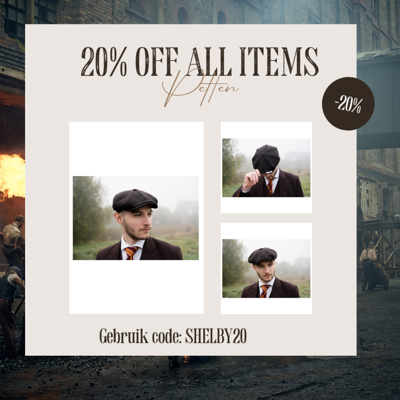 Heren Flatcap | Engelse Cap | Bruin Gestreept | Vintage | 1920 | Mayser | Peaky Blinders