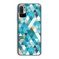 Gekleurde driehoekjes blauw: Xiaomi Redmi Note 10 5G Transparant Hoesje Gekleurde driehoekjes blauw: Xiaomi Redmi Note 10 5G Transparant Hoesje