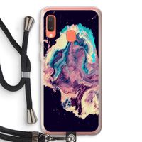 Cosmic Silence: Samsung Galaxy A20e Transparant Hoesje met koord