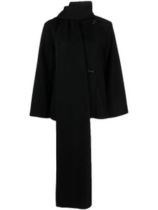 Rodebjer manteau à détail d'écharpe - Noir