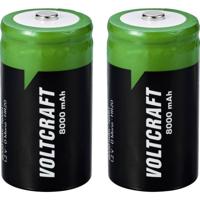 VOLTCRAFT VC-16026035 Oplaadbare D batterij (mono) NiMH 8000 mAh 1.2 V 2 stuk(s)