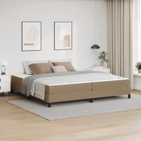 Bed met matras Cappuccino 200 x 200 cm Kunstleer Bed met matras Cappuccino 200 x 200 cm Kunstleer