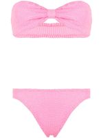 Hunza G bikini Jean à effet froissé - Rose