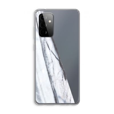 Gestreepte marmer: Samsung Galaxy A72 Transparant Hoesje