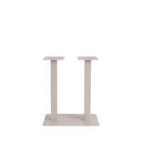 LABEL51 Eetkamertafel Tafelpoot Dubbel - Taupe - Metaal - Dubbel - 92 cm