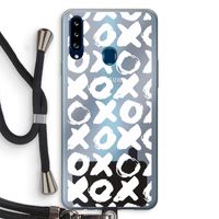 XOXO: Samsung Galaxy A20s Transparant Hoesje met koord
