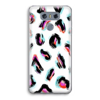 Cheetah color: LG G6 Transparant Hoesje