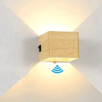 Qube oplaadbaar wandlamp LED 5Watt ESSEN + PIR bewegingssensor - thumbnail
