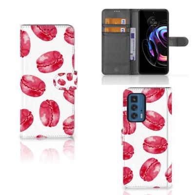 Motorola Edge 20 Pro | Book Cover | Pink Macarons