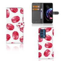 Motorola Edge 20 Pro | Book Cover | Pink Macarons