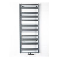 Instamat Nera Handdoekradiator, afm. H 1130 x L 450 mm, 6 aansl. ½", incl. wandconsoles, kleur DRS1 Grijs NE120.45DRS1M