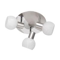 Trio Plafondlamp spotsAntibes 3-lichts nikkel mat - R80173007