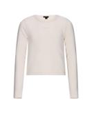 NoBell winter top meisjes - wit - Kobra - rib, split op achterkant