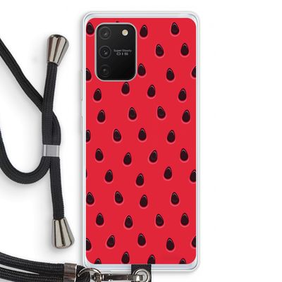 Watermelon: Samsung Galaxy S10 Lite Transparant Hoesje met koord