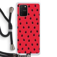 Watermelon: Samsung Galaxy S10 Lite Transparant Hoesje met koord