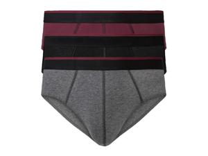 3 heren slips (4XL, Zwart/rood/donkergrijs)