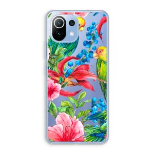 Papegaaien: Xiaomi Mi 11 Lite Transparant Hoesje