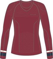 Falke LS Maximum Warm Shirt Dames Merlot M